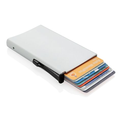 Aluminium RFID Kartenhalter silber | ohne Werbeanbringung | Nicht verfügbar | Nicht verfügbar