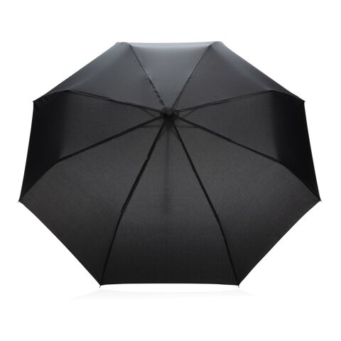 20.5" Impact AWARE™ RPET 190T Pongee Bambus Mini-Schirm schwarz | ohne Werbeanbringung | Nicht verfügbar | Nicht verfügbar