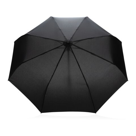 21" Impact AWARE™ RPET 190T Bambus-Schirm autom. open/close schwarz | ohne Werbeanbringung | Nicht verfügbar | Nicht verfügbar