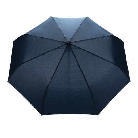 21&quot; Impact AWARE™ RPET 190T Bambus-Schirm autom. open/close marineblau | ohne Werbeanbringung | Nicht verfügbar | Nicht verfügbar