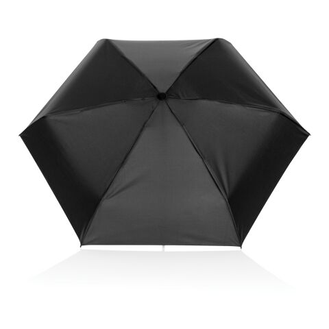 19,5“manueller Super-Mini-Schirm aus Aware™ rPET 190T Pongee schwarz | ohne Werbeanbringung | Nicht verfügbar | Nicht verfügbar