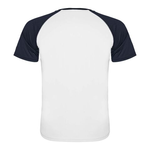 Indianapolis T-Shirt Unisex aus recyceltem Material Standard | weiss-Navy Blue | roly- | ohne Werbeanbringung | Nicht verfügbar | Nicht verfügbar | Nicht verfügbar