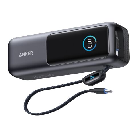 Anker Powerbank 25.000mAh-165W, mit integr. einziehb. Kabel grau-schwarz | ohne Werbeanbringung | Nicht verfügbar | Nicht verfügbar