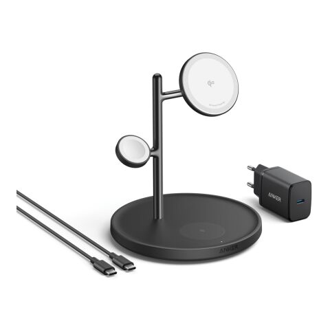 Anker MagGo Kabellose Ladestation (3-in-1 Ständer) schwarz