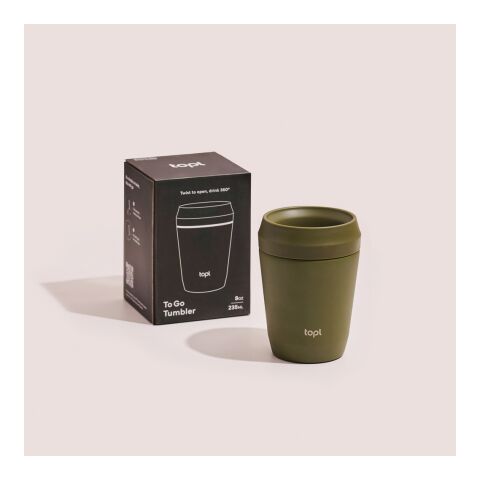 Topl-Trinkbecher aus rec. Stahl mit 360-Grad-Deckel 236ml grün | ohne Werbeanbringung | Nicht verfügbar | Nicht verfügbar
