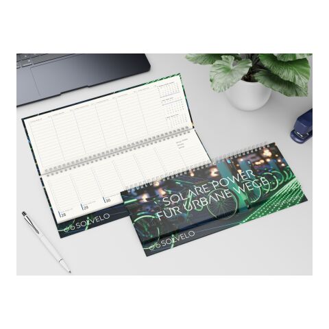 Tisch-Querkalender Compact RECYCLING 1 Woche = 2 Seiten 8–20 Uhr 310 × 135 mm | Nicht verfügbar | ohne Werbeanbringung | Nicht verfügbar | Nicht verfügbar | Papier-Hardcover matt