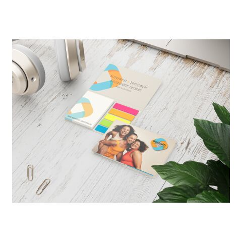 Haftnotiz-Set Lissabon RECYCLING Zettel klein Naturkarton-Umschlag (Kopföffnung) 104 × 76 mm | ohne Werbeanbringung | ohne Werbeanbringung | ohne Werbeanbringung