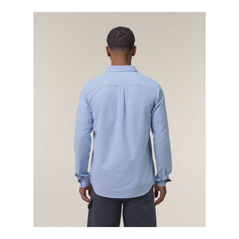 POD Stanley&amp;Stella - Stanley Oxford Shirt blau | 3XL | DTF Linke Brust