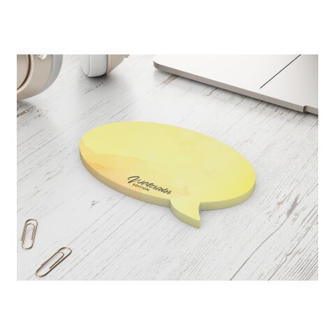 Haftnotizblock Form 100 × 72 mm formgestanzt 95 × 65 mm | ohne Werbeanbringung | 50.0 | Sprechblase