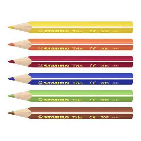 STABILO Trio short Farbstift 6er-Set 4c-Digitaldruck