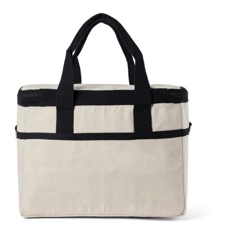 VINGA Volonne AWARE™ Kühlkorb aus recyceltem Canvas off white-schwarz | ohne Werbeanbringung | Nicht verfügbar | Nicht verfügbar | Nicht verfügbar