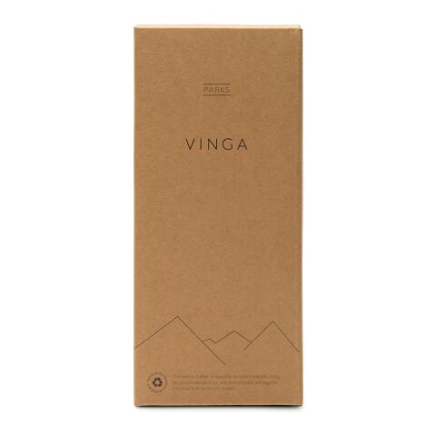 VINGA Parks Flasche aus RCS rec. Stainless-Steel, 400ml marineblau