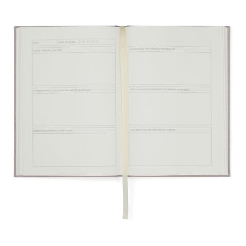 VINGA Thankfulness GRS-recyceltes Papierjournal beige | ohne Werbeanbringung | Nicht verfügbar | Nicht verfügbar