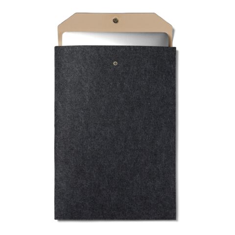 VINGA Albon 17&quot; Laptop-Seeve aus GRS recyceltem Filz schwarz | ohne Werbeanbringung | Nicht verfügbar | Nicht verfügbar