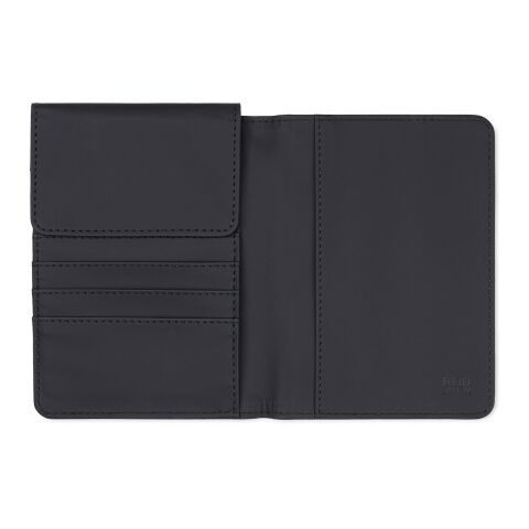 VINGA Baltimore RCS recycelte Polyester-RFID-Reisepasshülle schwarz | ohne Werbeanbringung | Nicht verfügbar | Nicht verfügbar