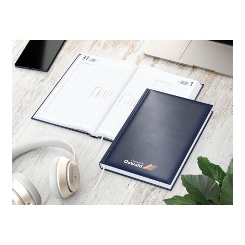 Tageskalender Image EXPRESS Mo.–Fr. je 1 Seite 352 Seiten Kunstleder-Hardcover Dunkelblau | DIN A5 | ohne Werbeanbringung