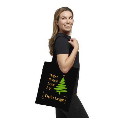 *Christmas* Carolina Tasche Schwarz | Hope &amp; Peace | 4C DTF Transfer