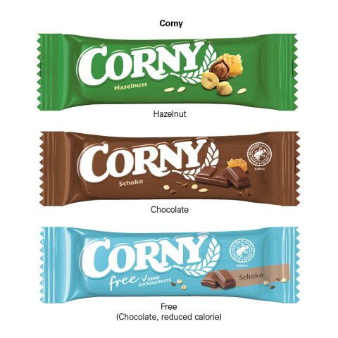 Corny Müsliriegel ohne Werbeanbringung | 1 Corny Müsliriegel Nussig