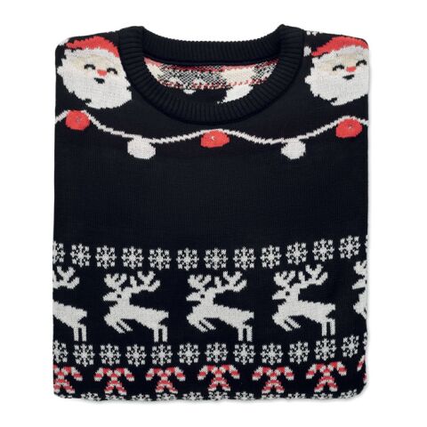 Weihnachts-LED-Pullover L/XL schwarz | ohne Werbeanbringung | Nicht verfügbar | Nicht verfügbar | Nicht verfügbar