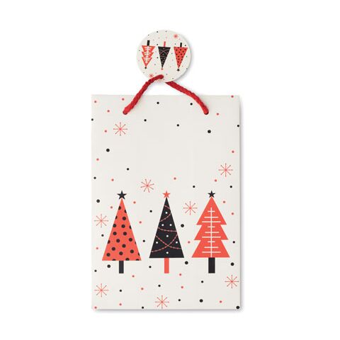 Geschenkpapiertüte, klein weiß | ohne Werbeanbringung | Nicht verfügbar | Nicht verfügbar