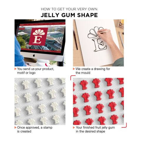 Minitüte 15 g Trolli Fruchtgummi Sonderformen weiß | ohne Werbeanbringung | Folie