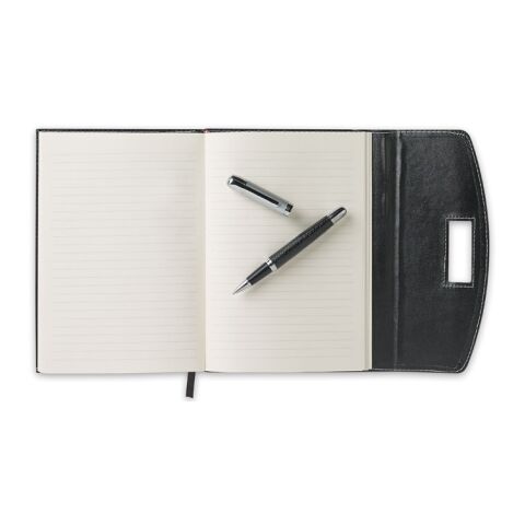 Portfolio mit Kugelschreiber schwarz | ohne Werbeanbringung | Nicht verfügbar | Nicht verfügbar