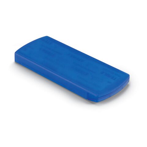 Pflasterbox transparent blau | ohne Werbeanbringung | Nicht verfügbar | Nicht verfügbar | Nicht verfügbar