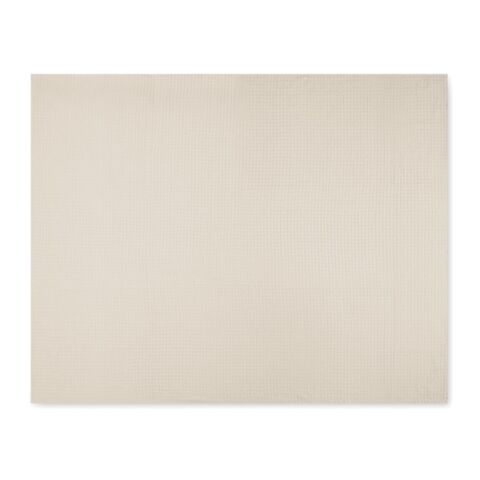 Baumwoll-Decke 350 g/m² beige | 1-farbiger Siebdruck | Box | 190 mm x 190 mm | Nicht verfügbar