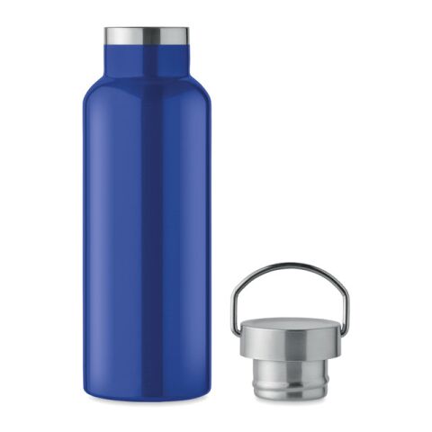 Doppelwandige Flasche 500 ml im Kannenlook blau | ohne Werbeanbringung | Nicht verfügbar | Nicht verfügbar | Nicht verfügbar