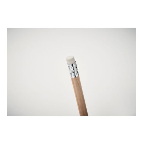 Bleistift mit Radiergummi holzfarben | ohne Werbeanbringung | Nicht verfügbar | Nicht verfügbar