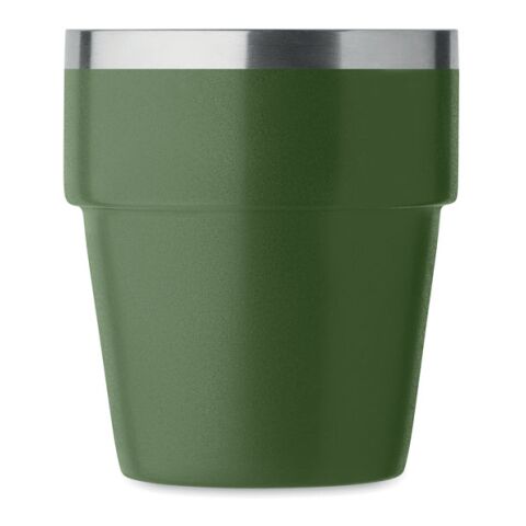 Doppelwandiger Trinkbecher 250 ml dunkelgrün