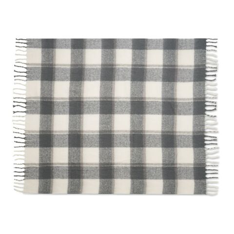 Karierte Mohair-Decke grau | ohne Werbeanbringung | Nicht verfügbar | Nicht verfügbar | Nicht verfügbar