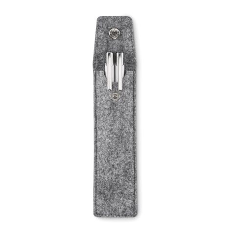 Stifte-Etui RPET-Filz grau