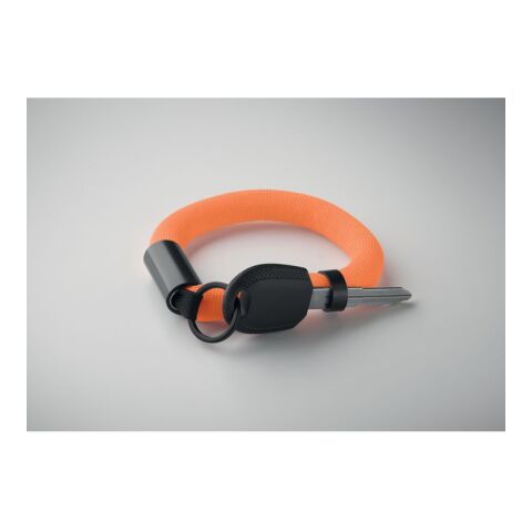 Schlüsselring mit Armband orange | ohne Werbeanbringung | Nicht verfügbar | Nicht verfügbar
