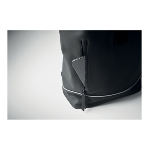 15&quot; Rolltop-Laptop-Rucksack schwarz | ohne Werbeanbringung | Nicht verfügbar | Nicht verfügbar