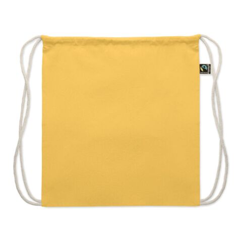 Kordelzugbeutel Fairtrade 180g gelb | ohne Werbeanbringung | Nicht verfügbar | Nicht verfügbar | Nicht verfügbar