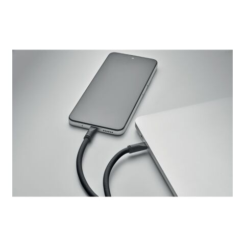 60W Lanyard-Ladekabel schwarz | ohne Werbeanbringung | Nicht verfügbar | Nicht verfügbar | Nicht verfügbar