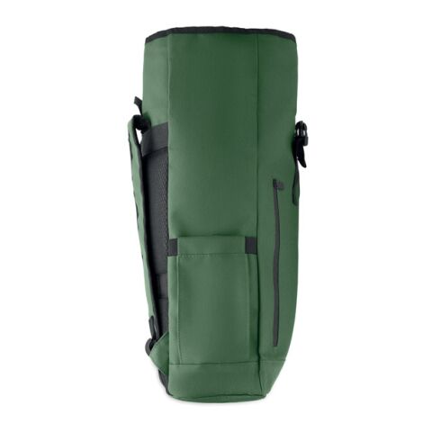 Rolltop-Rucksack 600D RPET dunkelgrün | ohne Werbeanbringung | Nicht verfügbar | Nicht verfügbar | Nicht verfügbar