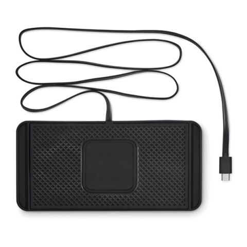 Kabelloses Kfz-Ladepad 15W schwarz | ohne Werbeanbringung | Nicht verfügbar | Nicht verfügbar