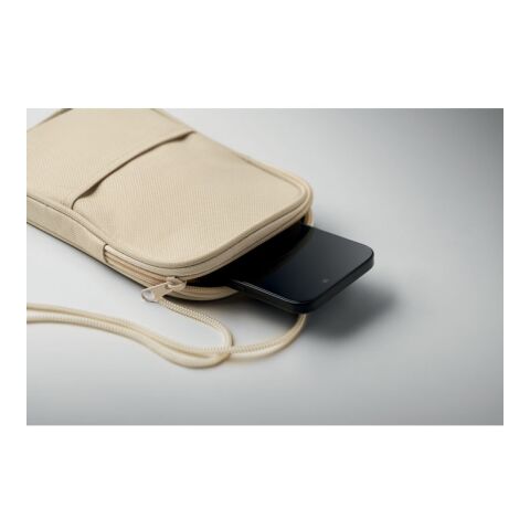Crossbody-Reisetasche RPET beige