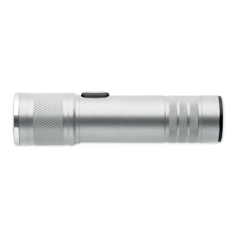 Wiederaufladbare Taschenlampe mattsilber