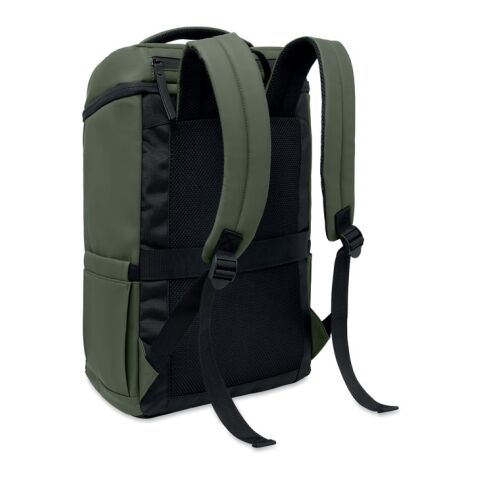 15" PU Laptop-Rucksack dunkelgrün