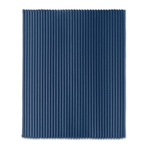 RPET-Fleece-Decke blau