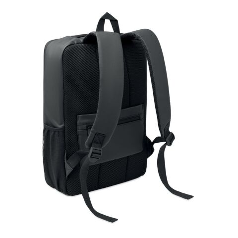 15" Hartschalen-RPET-Rucksack schwarz