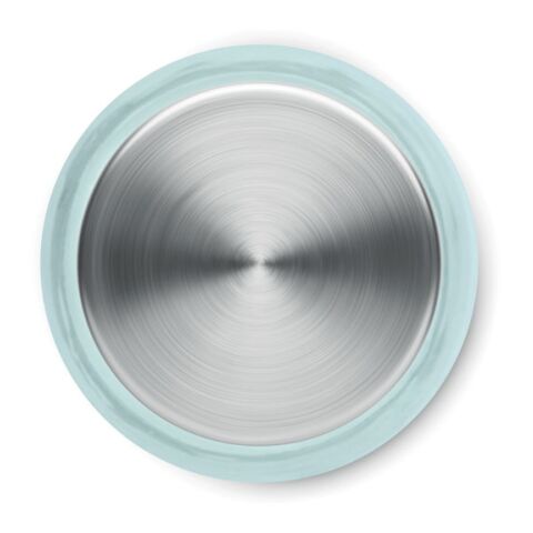 Trinkflasche Glas 500 ml mit Aluminium Verschluss transparent-blau | ohne Werbeanbringung | Nicht verfügbar | Nicht verfügbar | Nicht verfügbar