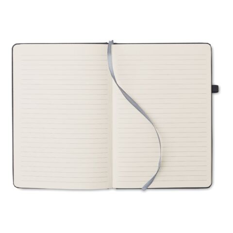 DIN A5 Notizbuch recyceltes PU schwarz | ohne Werbeanbringung | Nicht verfügbar | Nicht verfügbar