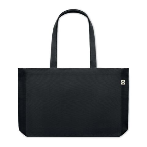 Recycelte Canvas-Tasche schwarz | ohne Werbeanbringung | Nicht verfügbar | Nicht verfügbar | Nicht verfügbar