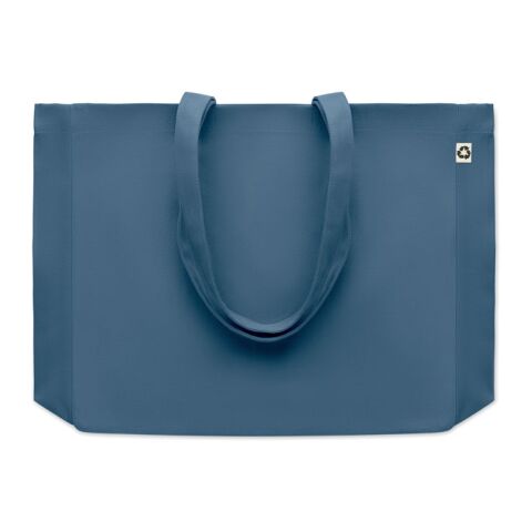 Recycelte Canvas-Tasche blau | ohne Werbeanbringung | Nicht verfügbar | Nicht verfügbar | Nicht verfügbar