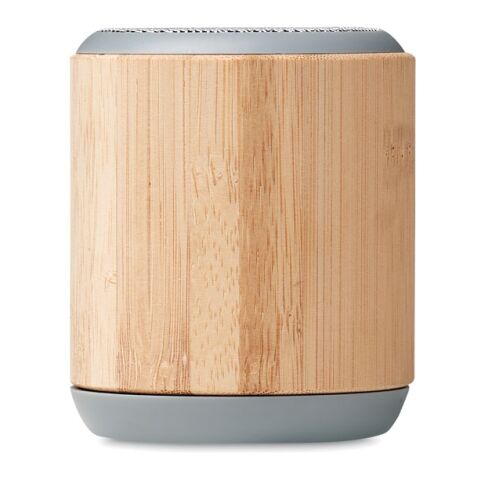 5.0 runder Wireless Lautsprecher mit Bambus-Finish holzfarben | ohne Werbeanbringung | Nicht verfügbar | Nicht verfügbar | Nicht verfügbar