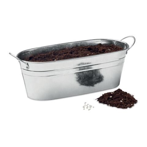 Zink-Pflanzkübel mattsilber | ohne Werbeanbringung | Nicht verfügbar | Nicht verfügbar | Nicht verfügbar